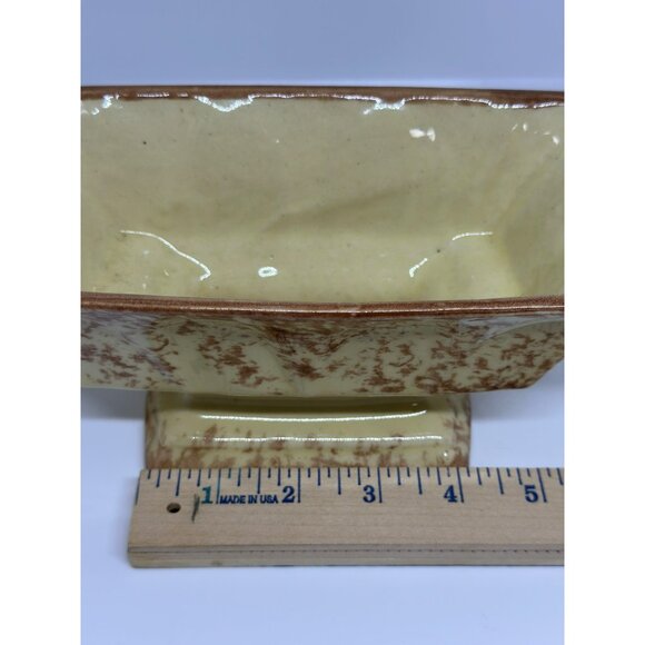 VTG Salem Ceramic Footed Square Planter Mid-Century Bonsai Pot Home Decor Garden - Picture 8 of 8